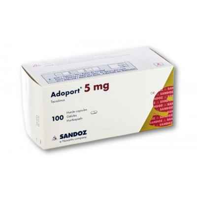 ADPORT 5 MG ( TACROLIMUS ) 100 HARD GELATIN CAPSULES